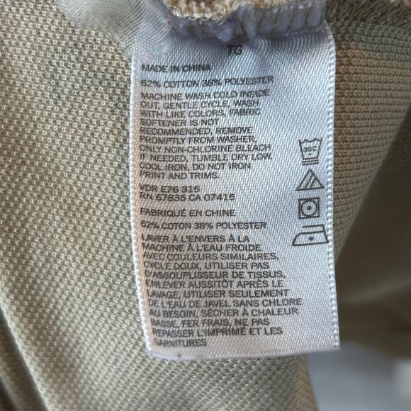 Nautica Polo Shirt Beige Cotton Blend Classic Fit Deck Style XL - Picture 5 of 6